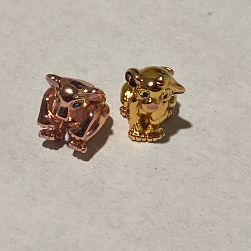 Pandora lion King Bundle , Simba and Nala Charms like new for Bracelet